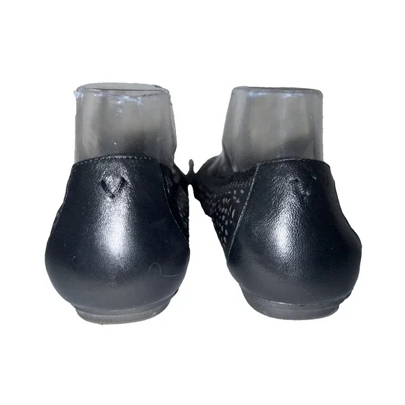 Vionic Shoes Women's Size 8.5M Black Leather Robyn Perforated Ballet Flats - Picture 6 of 9